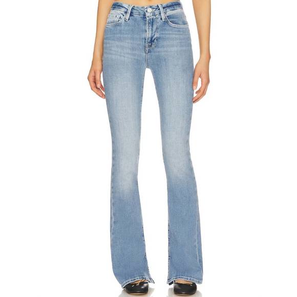 NEW FRAME le mini boot raw slit jean in galeston - Picture 1 of 4